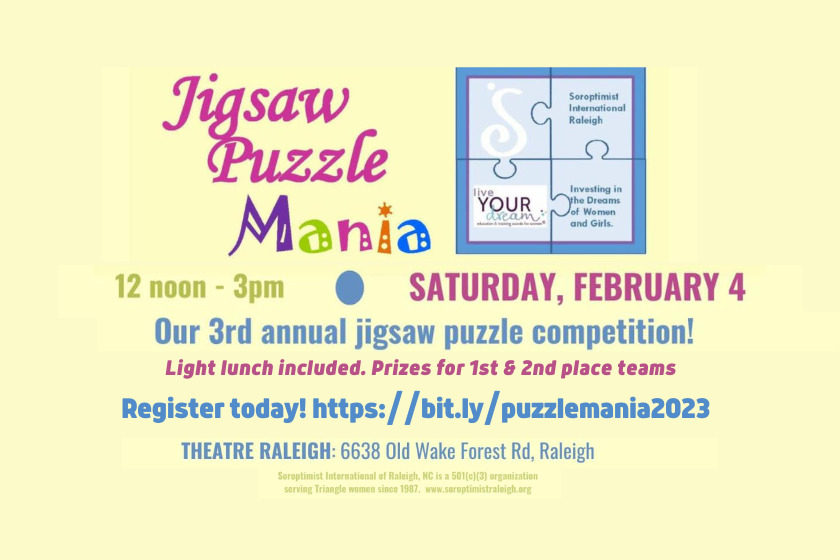 3rd Annual Jigsaw Puzzle Mania Feb. 4