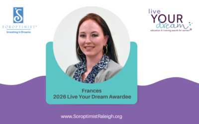 Frances F. – 2026 Live Your Dream Awardee