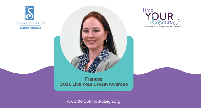 Frances F. – 2026 Live Your Dream Awardee