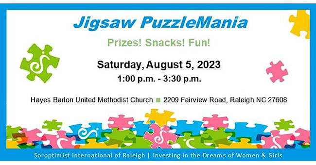 Puzzlemania August 5 in Raleigh