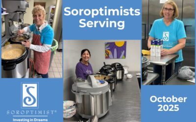 Soroptimists Serve at the Women’s Center